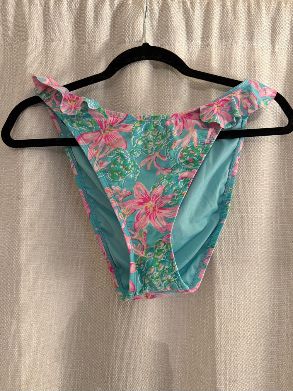 Lilly Pulitzer Mitra bikini bottom in surf blue size 10